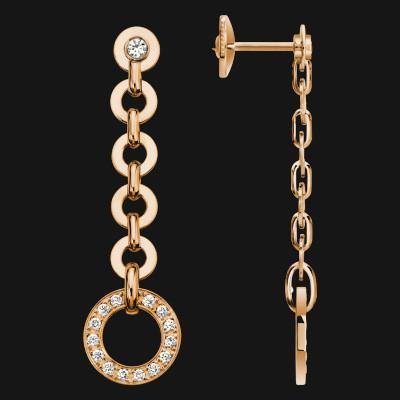 18k Dangling Pendant Earrings - linhnguyen8