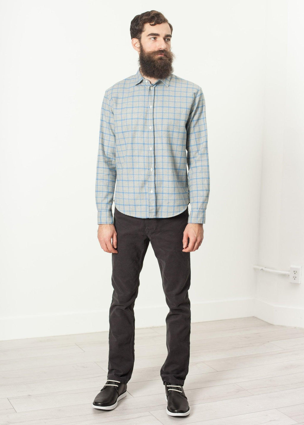 Paul Shirt in Grey Flannel - linhnguyen8