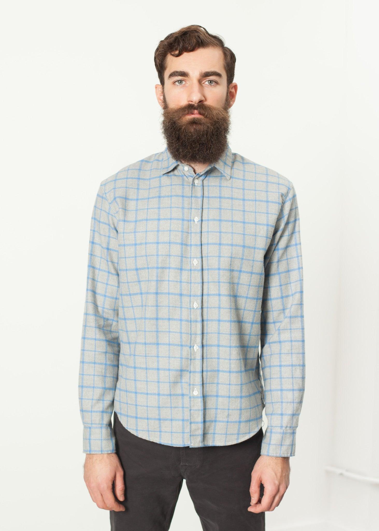 Paul Shirt in Grey Flannel - linhnguyen8